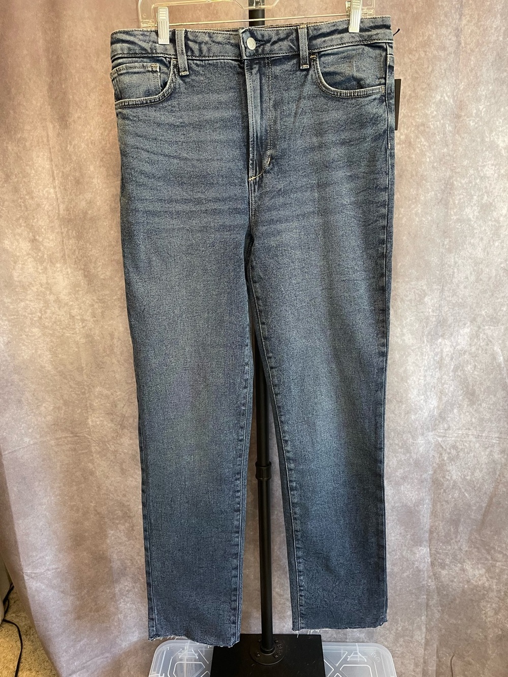 Joe's Jeans light blue denim, high rise, skinny raw hem. 30 New with Tag